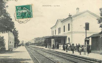 CPA FRANCE 26   "Donzère, la Gare" / TRAIN