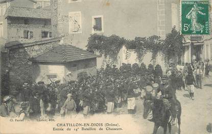 CPA FRANCE 26   "Chatillon en Diois, bataillon de chasseurs"