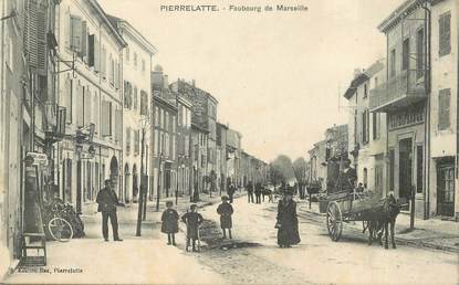 CPA  FRANCE 26  "'Pierrelatte, le Faubourg de Marseille"