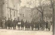 26 DrÔme  CPA  FRANCE 26  "'Taulignan, ,Place du Chateau"