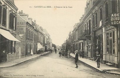 CPA FRANCE 80 "Cayeux sur Mer, l'avenue de la gare"