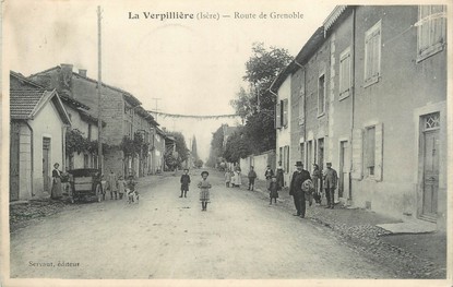/ CPA FRANCE 38 "La Verpillère, route de  Grenoble" 