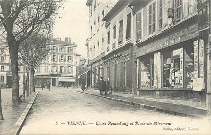 / CPA FRANCE 38 "Vienne, cours Romestang et place de Miremont"