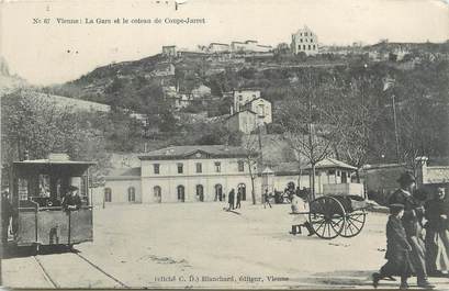 / CPA FRANCE 38 "Vienne, la gare et le coteau de Coupe Jarret"