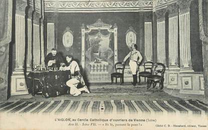 / CPA FRANCE 38 " L'Aiglon, au cercle Catholique d'ouvriers de Vienne "  /  THEATRE