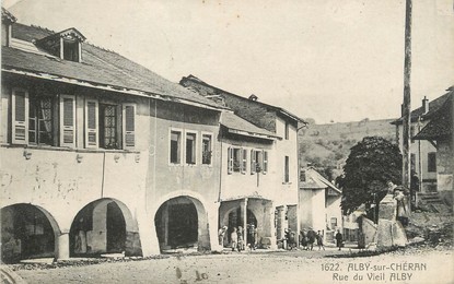 / CPA FRANCE 74 "Alby sur Chéran, rue du Vieil Alby"