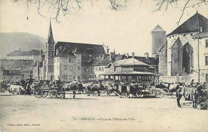 / CPA FRANCE 74 "Annecy, place de l'hôtel de ville"