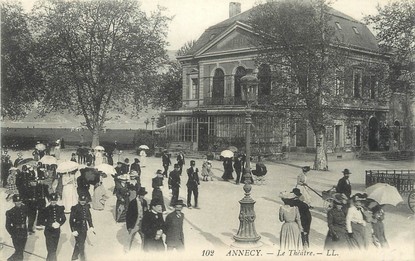 / CPA FRANCE 74 "Annecy, le théâtre"