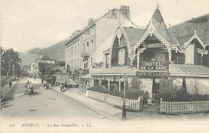 / CPA FRANCE 74 "Annecy, la rue Sommellier "