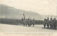 74 Haute Savoie / CPA FRANCE 74 "Annecy, les fêtes du cinquantenaire, voyage du Président de la République en Savoie" / MILITAIRES