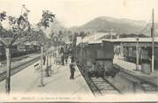 74 Haute Savoie / CPA FRANCE 74 "Annecy, la gare et le Parmelan"