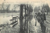 74 Haute Savoie / CPA FRANCE 74 "Lac d'Annecy, la promenade du Paquier" / INONDATIONS