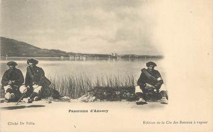 / CPA FRANCE 74 "Panorama d'Annecy"