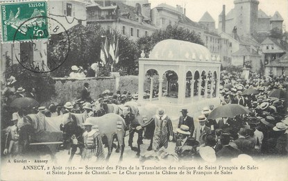 / CPA FRANCE 74 "Annecy, souvenir des fêtes de la Translation des reliques de Saint François de Sales"