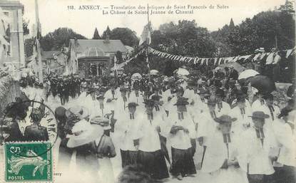 / CPA FRANCE 74 "Annecy, translation des reliques de Saint François de Sales"