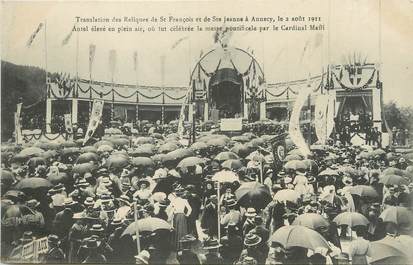 / CPA FRANCE 74 "Annecy, translation des reliques de Saint François et de Sainte Jeanne"