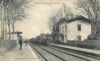 CPA FRANCE 26 "Saulce sur Rhône, la gare" / TRAIN