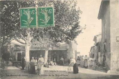 CPA FRANCE 26 "La Roche de Glun, Place de la République"