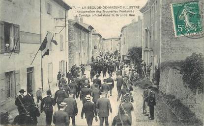 CPA FRANCE 26 "La Bégude de Mazenc, inauguration des Nouvelles Fontaines"