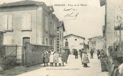 CPA FRANCE 26 "Besayes, place de la Mairie"