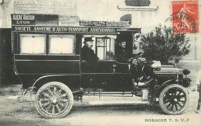 CPA FRANCE 26 "Autobus anneyronnais" / HORAIRES VERSO / AUTOMOBILE