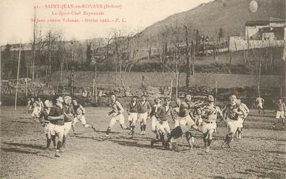 CPA FRANCE 26 "Saint Jean en Royans, 1922, Rugby"