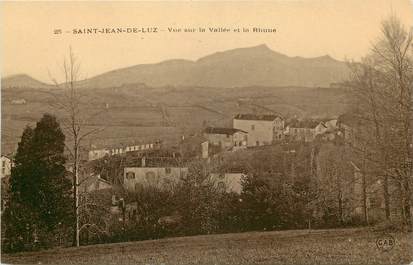 CPA FRANCE 64 "Saint Jean de Luz, vue sur la vallée et la Rhune"