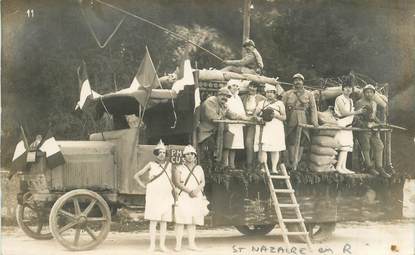    CARTE  PHOTO FRANCE 26 " Saint Nazaire en Royans"  / CAMION MILITAIRE