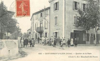  CPA FRANCE 26 "Saint Vallier sur Rhône, quartier de la Poste"