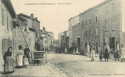   CPA FRANCE 26 "Saint Rambert d'Albon, la rue du Centre"