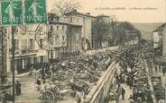 26 DrÔme   CPA FRANCE 26 "Saint Vallier sur Rhône, le Marché aux bestiaux"