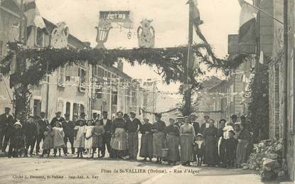   CPA FRANCE 26 "Saint Vallier sur Rhône, la rue d'Alger"