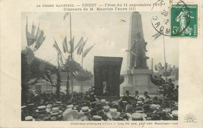 CPA FRANCE 26 "Crest, Fêtes du 11 septembre 1910"