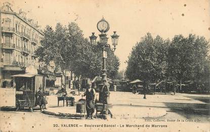 CPA FRANCE 26 "Valence, bld Bancel, le marchand de marrons"