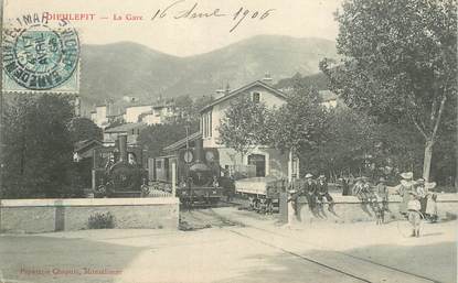 CPA  FRANCE 26  "Dieulefit, la gare" / TRAIN