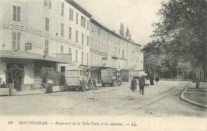 CPA  FRANCE 26  "Montélimar, bld de la Salle verte et les autobus"