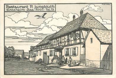 / CPSM FRANCE 67 "Entzheim, restaurant P. Jungbluth "