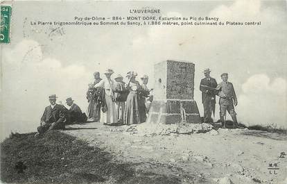 CPA FRANCE 63 "Le Mont Dore, excursion au Pic du Sancy"