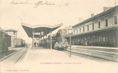 CPA  FRANCE 26 "Saint Rambert d'Albon, intérieur de la gare" / TRAIN