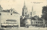 48 Lozere CPA FRANCE 48 "Mende, Fontaine et Tour de la Cathédrale"