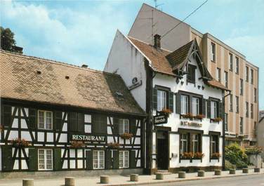 / CPSM FRANCE 67 "Illkirch Graffenstaden, restaurant A l'Agneau"