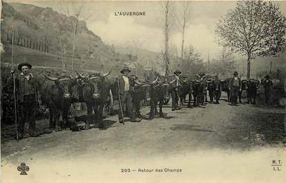 CPA FRANCE 63 "Auvergne, Retour des Champs"