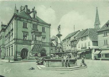/ CPSM FRANCE 67 "Obernai, mairie et fontaine Sainte Odile"