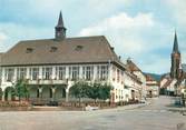 67 Ba Rhin / CPSM FRANCE 67 "Lembach, la mairie et l'église"