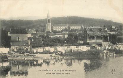 CPA FRANCE 24 "Périgueux, Eglise Saint Georges prise des bords de l'Isle"