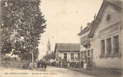 / CPA FRANCE 74 "Bons Saint Didier, entrée de Bons, mairie"