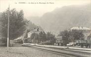 74 Haute Savoie / CPA FRANCE 74 "Cluses, la gare et la montagne de Nancy"