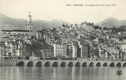 CPA FRANCE 06 "Menton, vue générale de la Vieille ville"