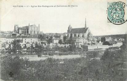 CPA FRANCE 86 "Poitiers, Eglise Sainte Radegonde et cathédrale Saint Pierre"