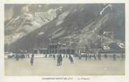 74 Haute Savoie / CARTE PHOTO FRANCE 74 "Chamonix Mont Blanc, la patinoire"